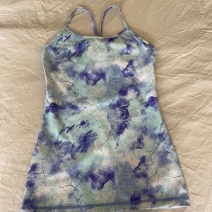 Ivivva 12 Girls Tank Top Shelf Bra Blue Lululemon